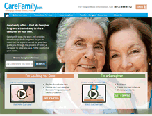 Tablet Screenshot of carefamily.com